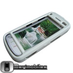 Rubber Cover Case White for Nokia N97+Free Gift