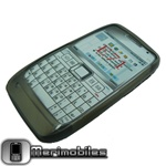 Soft rubber Clear Case Grey for Nokia E71+ Free Gift