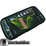 Hard Rubber Case Black for Samsung i8000 Omnia II+Free Gift