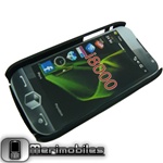 Rear Rubber Cover Case Black for Samsung i8000 Omnia II+Free Gift