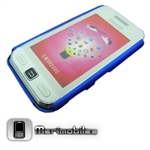 Rear Rubber Cover Case Blue for Samsung S5230/S5233+Free Gift