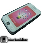 Rear Rubber Cover Case Black for Samsung S5230/S5233+Free Gift