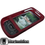 Rubber Case for Samsung i7500 Galaxy  Red+Free Gift