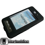 Rubber Case for Samsung F480/F488 Black+Free Gift