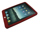 Silicone Soft Skin Case Red for Apple IPAD