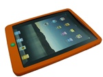 Silicone Soft Skin Case Orange for Apple IPAD