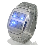 New Design Binary Blue LED Collection Mens Watch