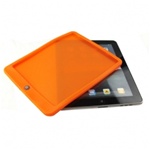 Protective Soft Silicone Skin Case Cover for Apple iPad Orange