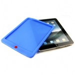 Protective Soft Silicone Skin Case Cover for Apple iPad Blue