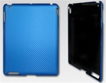 New Leather Case for Apple iPad 2G/3 Blue & Black Color