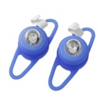 Blue Light 3-Mode Tie-On Bike Light Keychains