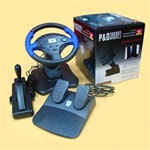 PS2 Steering Wheel With Shock