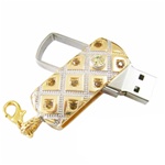 Jewelry Shape with Metal Plating Housing 4GB USB Flash Drive