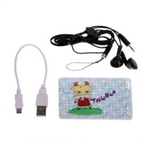 Taurus Pattern USB Rechargeable MP3 Player - 4GB
