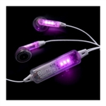 3.5mm High Fidelity Stereo Earphones with LED Lights Flashing To Your Music