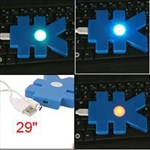 Computer Flashing LED Indicator USB 2.0 4 Ports Hub