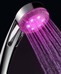 LED Shower Heads with Temperature Sensor