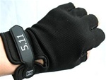 5.11 Prevent Slippery Tactical Gloves - Black Half Gloves