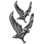 Hawk Pattern Temporary Tattoo Sticker