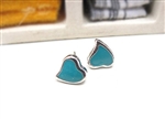 Beautiful Heart-shaped Lacquer Studs