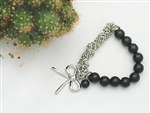 Korea Pearl Bowknot Beaded Bracelet