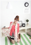 100% Silk Printed Rose Scarf