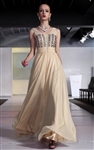 Elegant Stunning Illusion Fashion Evening Dress