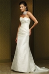 A-line Strapless Bare Back Sheath Ball Gowns
