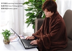Adult Plush Body Slanket Snuggie /Sleeves & Pocket