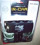 Triple-way Portable Car Cigarette Lighter Charger Socket Splitter-12V-Portable WF-0203