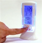 LED Electronic Luminous Alarm Clock/Creative Lovely Lazy Clock/ Calendar Date with a Thermometer