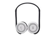 Folding Portable Sports Bluetooth Stereo Headphone w/ MP3/FM/TF/MIC - Grey + White