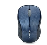 Rapoo 3000P 5.8GHz Wireless 1000DPI Optical Mouse with USB Receiver - Black + Blue (2 x AA)