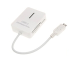 Multi-Function Card Reader for Samsung Galaxy i9100 - White (Max. 32GB)