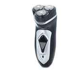 KAIRUI 3W Car Charger/AC Powered Tri-Floating Loop Speed Foil Shaver Razor - Black (DC 12V/AC 220V)