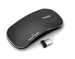 Genuine Rapoo 2.4GHz Multi-Touch Wireless 1000DPI Optical Mouse - Black (1 x AA)