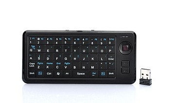 2.4GHz Wireless 49-Key Keyboard with Mouse Function - Black