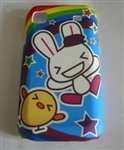 Cute Chicken and Rabbit Protective Case for SamsungI9008L + Abrazine Membrane