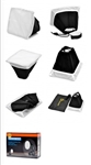 Folding Rectangle Speedlight Flash Soft Box for Sony / Canon / Nikon Cameras + More - Black