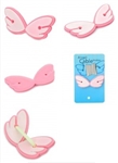 Cute Angel Design Cable Cord Holder Wire Winder - Pink + White