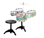 Kids Musical Instrument Rocking Drums Toys Set