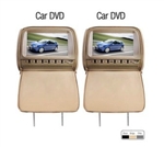 Deluxe 9 Inch Car DVD Player and Protective Screen Cover (Games, FREE Headphones, FM, 1Pair)