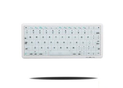 78-Keys Compact Rechargeable Bluetooth Wireless Keyboard for iPhone/iPad/Desktop/Laptop/Mobile