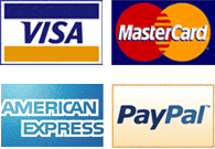 Visa, Paypal, MasterCard, American